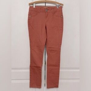 Democracy Womens Peachy Orange Mid Rise Jegging Jeans Size 6
